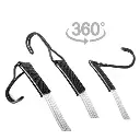 SANGLE ELASTIQUE PLATE AVEC CROCHETS (10 PCS) | l: 22 mm