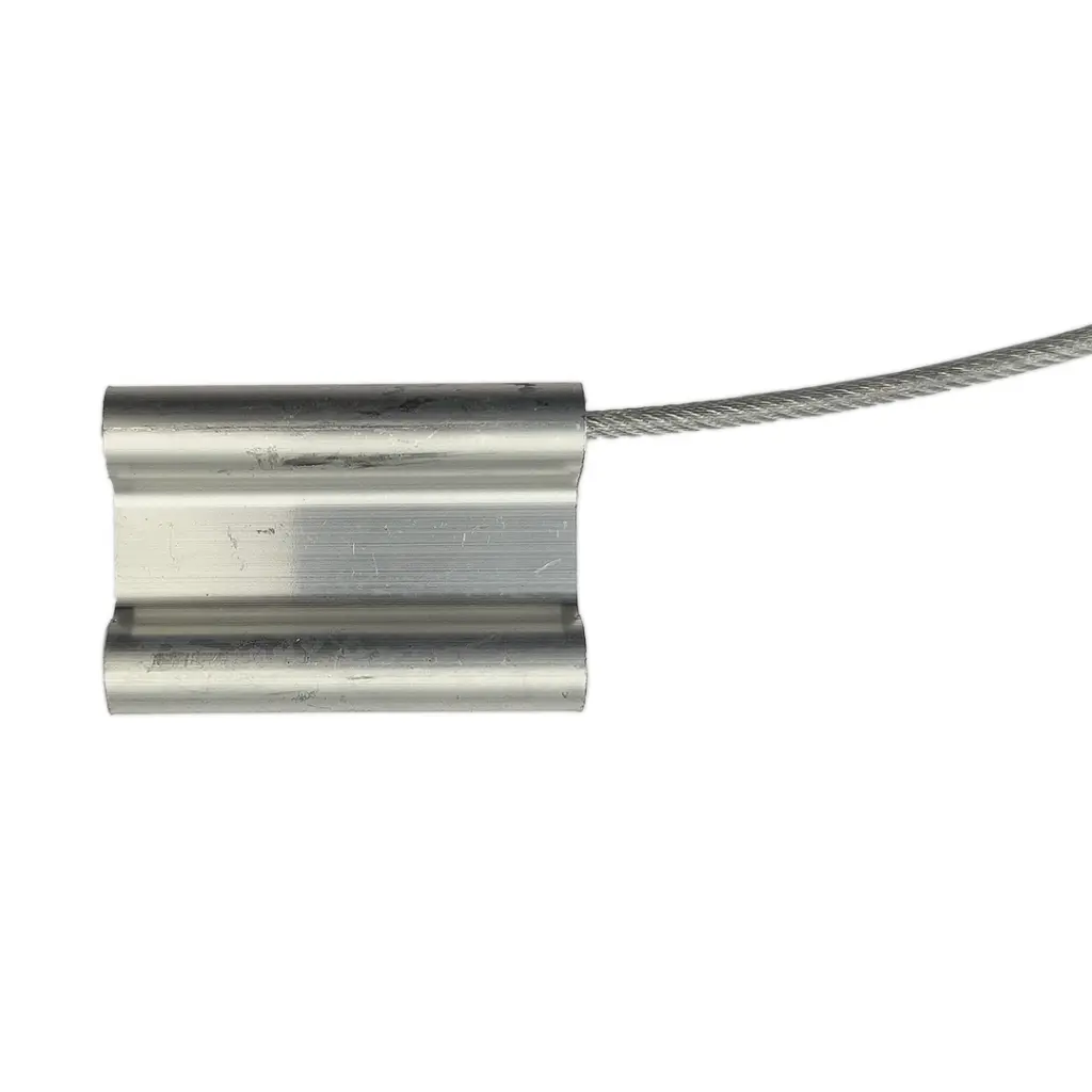 PLAQUETTE RECTANGULAIRE ALUMINIUM AVEC CABLE