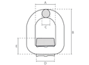 ANNEAU DE LEVAGE A SOUDER GRADE 80