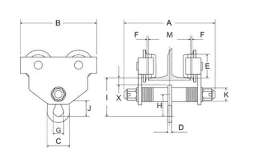 CHARIOT MANUEL INOX - 118 - REMA