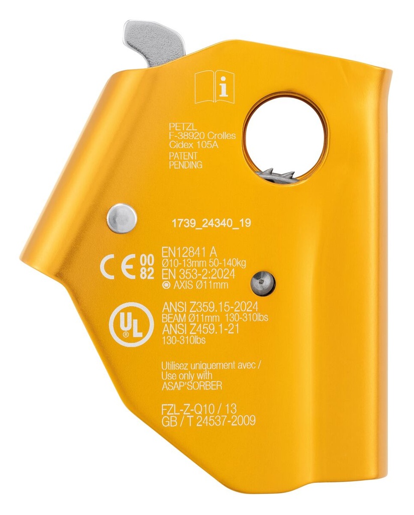 ANTICHUTE MOBILE SUR CORDE - ASAP - PETZL NEW