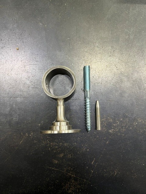 SUPPORT INTERMEDIAIRE POUR CORDE Ø28 mm DE RAMPE D'ESCALIER