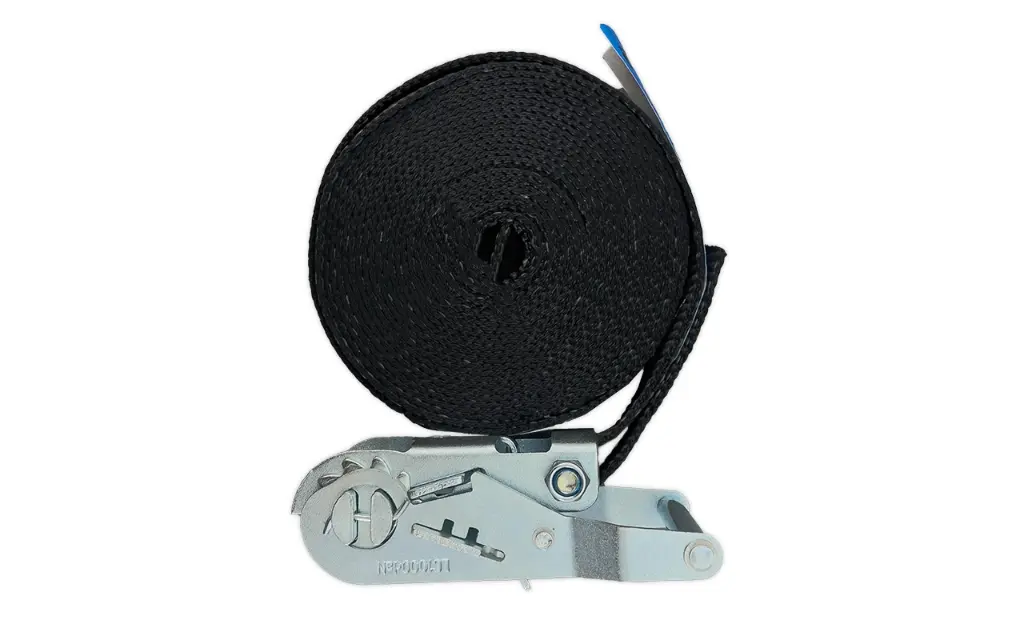 SANGLE D'ARRIMAGE TENDEUR SANS CROCHETS | 25mm | TMU: 0/800 kg | Noir