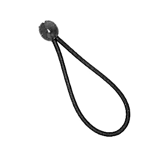 BOUCLE ELASTIQUE AVEC UNE BOULE (25 PCS) | Ø8 mm | L: 25 cm