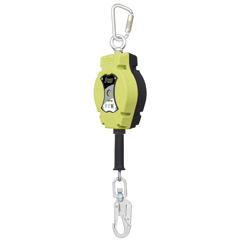 ANTICHUTE A RAPPEL AUTOMATIQUE A CABLE INOX - HELIXON - KRATOS | Utilisation verticale uniquement