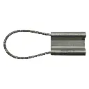PLAQUETTE RECTANGULAIRE ALUMINIUM AVEC CABLE