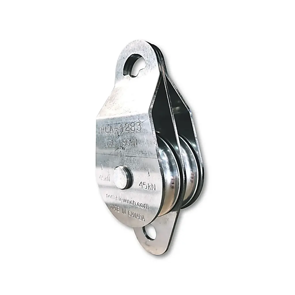 POULIE DOUBLE A CORDE - PORTABLE WINCH | INOX