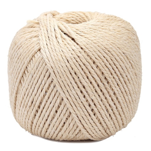 [VRSISAL2500] CORDE SISAL | 3 torons 400 | L: +/- 350 m | +/- 2500 g