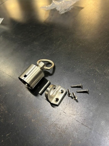 [AR04208] EMBOUT AVEC ANNEAU ET CROCHET POUR CORDE Ø28 mm DE RAMPE D'ESCALIER