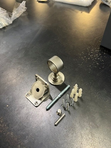 [AR06408] SUPPORT INTERMEDIAIRE DE COIN INTERIEUR POUR CORDE Ø28 mm DE RAMPE D'ESCALIER